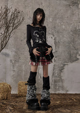 Y2K Furry leg socks